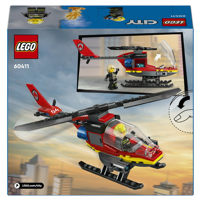 LEGO City Helicóptero de Rescate de Bomberos 60411 LEGO City Helicóptero de Rescate de Bomberos 60411