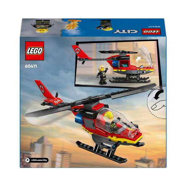 Lego City Juego de Construcción Helicóptero de Rescate de Bomberos - Edad Recomendada 5+ Años