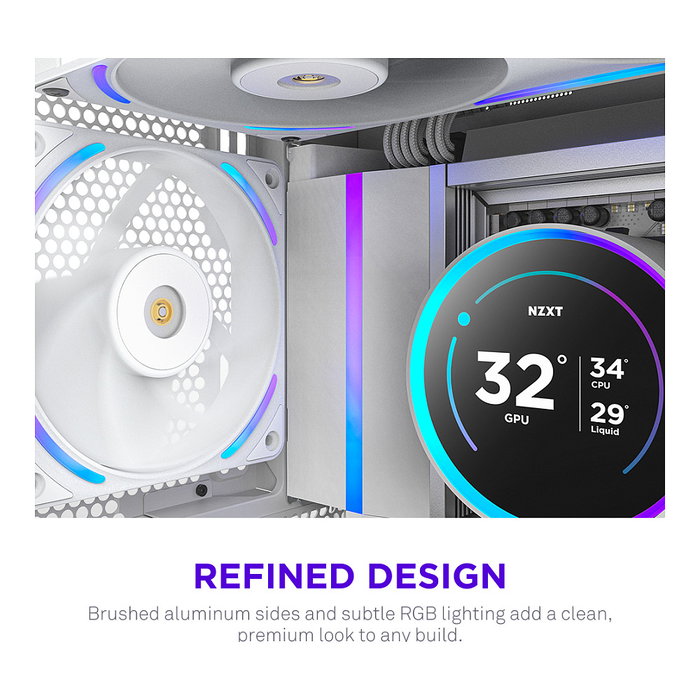 NZXT F120X RGB Ventilador 120mm Blanco