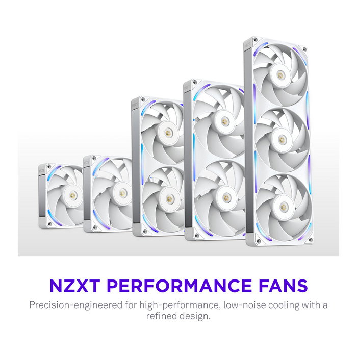 NZXT F120X RGB Ventilador 120mm Blanco
