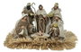 DKD Home Decor Nacimiento Poliéster y Resina Beige y Marrón 40x24x23,5 cm