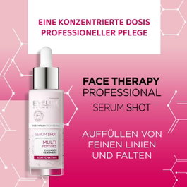 Eveline Serum Shot Multi Péptidos Rejuvenecedor Para Cara, Cuello Y Escote 30 Ml