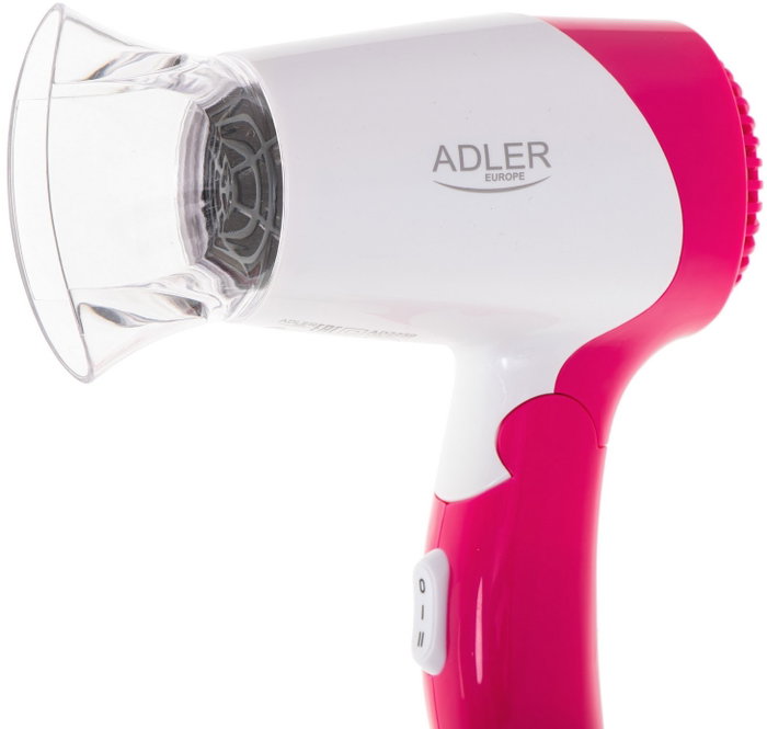 Adler AD 2259 Secador de Pelo Blanco Perlado con Rosa