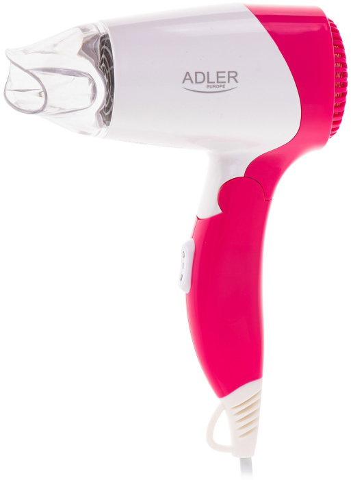 Adler AD 2259 Secador de Pelo Blanco Perlado con Rosa