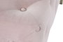 DKD Home Decor Puf Capitone Rosa y Dorado