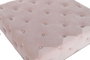 DKD Home Decor Puf Capitone Rosa y Dorado