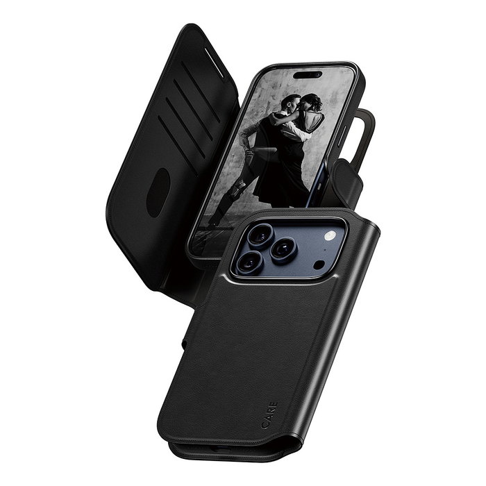 PanzerGlass CARE™ Tango 2-in-1 Wallet MagSafe para iPhone 17 Pro, Negro PanzerGlass CARE™ Tango 2-in-1 Wallet MagSafe para iPhone 17 Pro, Negro