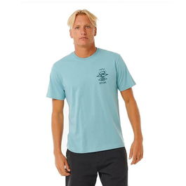 Camiseta de Manga Corta Hombre Rip Curl Search Icon Tee Verde 9-10 Años