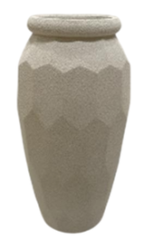 DKD Home Decor Macetero Magnesia Blanco Roto Rugoso 47x47x61 cm