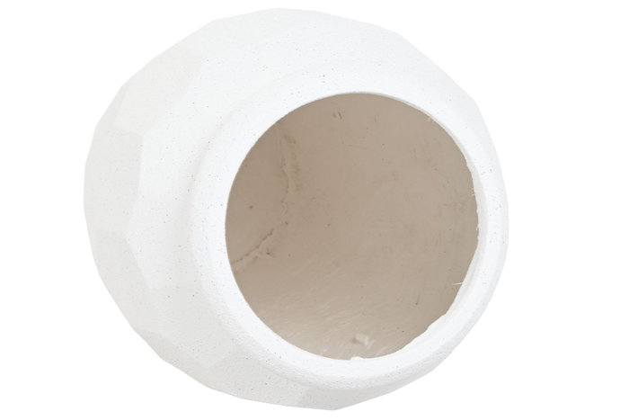 DKD Home Decor Macetero Magnesia Blanco Roto Rugoso 47x47x61 cm