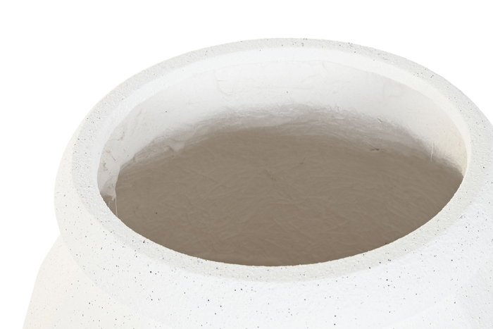 DKD Home Decor Macetero Magnesia Blanco Roto Rugoso 47x47x61 cm