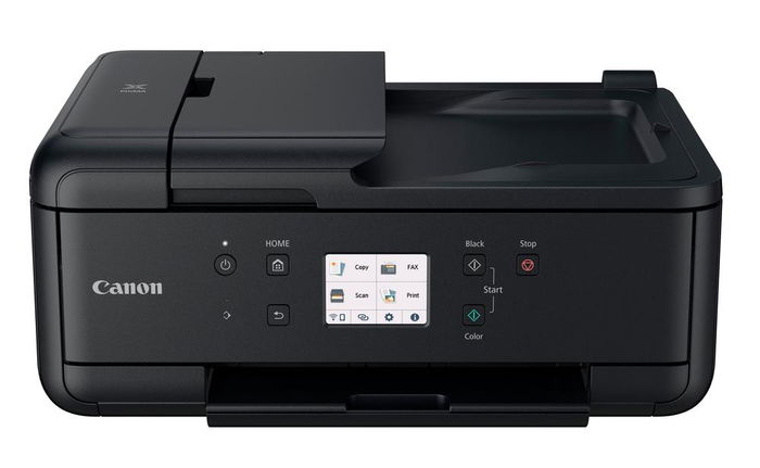 Canon TR7650 - Impresora Multifunción Inyección Color, WiFi, ADF, Impresión/Copia/Escaneo/Fax, Doble Cara Automática, 3" Táctil
