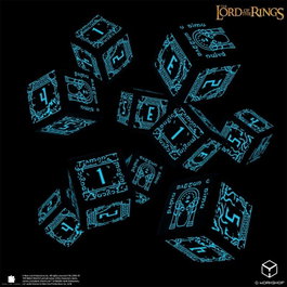 Q Workshop El Señor de los Anillos: Pack de 10 Dados D6 Moria (Glow in the dark) inevitable