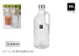 La Mediterranea Botella de Vidrio con Asa y Tapa de Metal 1.1L