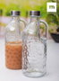 La Mediterranea Botella de Vidrio con Asa y Tapa de Metal 1.1L