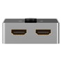 Goobay Manuelle HDMI-Umschaltbox 2 en 1 (4K @ 60Hz) Negro/Plateado