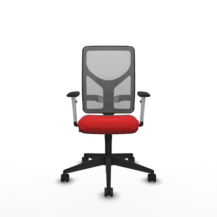PIQUERAS Y CRESPO Silla de oficina Motilla con mecanismo Sincro, Rojo y Gris PIQUERAS Y CRESPO Silla de oficina Motilla con mecanismo Sincro, Rojo y Gris