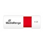 MediaRange MR970 USB flash drive 4 GB Rojo/Blanco