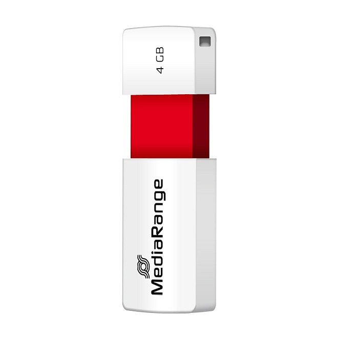 MediaRange MR970 USB Stick 4GB USB 2.0 Slider Rojo MediaRange MR970 USB Stick 4GB USB 2.0 Slider Rojo
