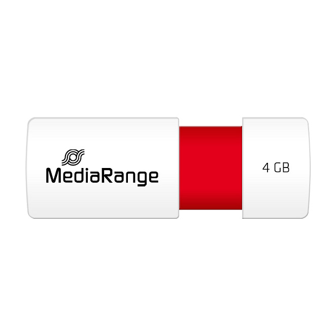 MediaRange MR970 USB Stick 4GB USB 2.0 Slider Rojo MediaRange MR970 USB Stick 4GB USB 2.0 Slider Rojo