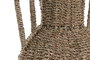 DKD Home Decor Jarrón Seagrass Metal Natural 27x27x46