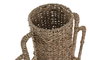 DKD Home Decor Jarrón Seagrass Metal Natural 27x27x46
