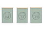 Kinvara Tarro Tapa Bambú Verde Menta Surtidos 9.8x9.8x13.8 cm (Set de 12)