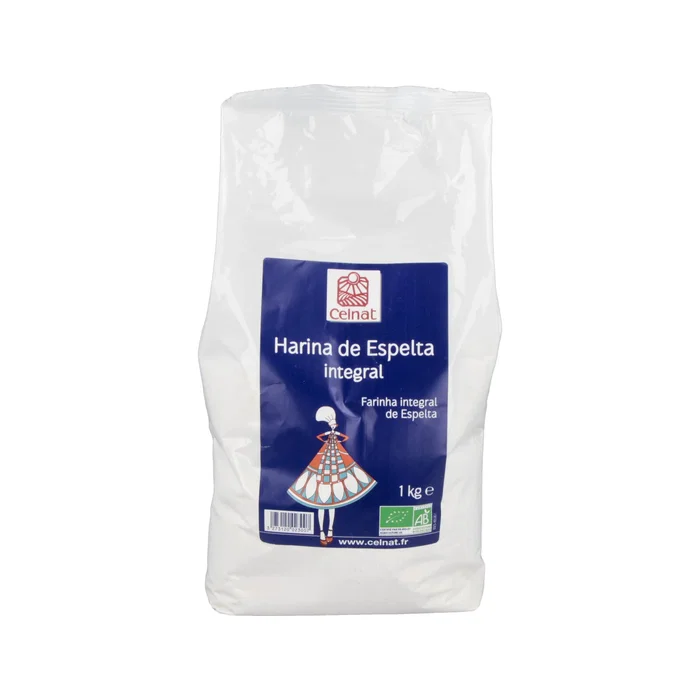 CELNAT Harina De Espelta Integral 1Kg Bio - T150 - Certificado Demeter - Para Pan, Bollería y Masas CELNAT Harina De Espelta Integral 1Kg Bio - T150 - Certificado Demeter - Para Pan, Bollería y Masas