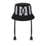 KARACTERMANIA Gorro Infantil Bucket Trenzas Miércoles Negro