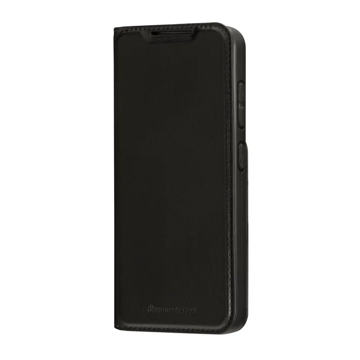 Dbramante1928 Funda Folio para Samsung Galaxy S23 (6.1") - Negro - Cuero Vegano con Soporte y Carga Inalámbrica