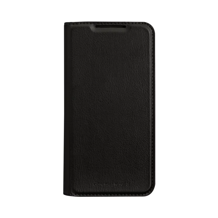 Dbramante1928 Funda Folio para Samsung Galaxy S23 (6.1") - Negro - Cuero Vegano con Soporte y Carga Inalámbrica