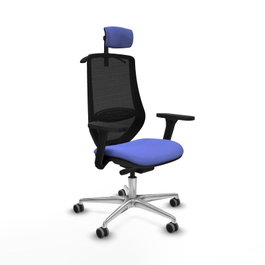 PIQUERAS Y CRESPO Silla de oficina Mardos Azul claro/Negro