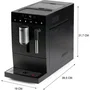 Domo DO1150K Cafetera Espresso Automática con Molinillo, 1350 W, 19 bar, 125 g Café, Negra