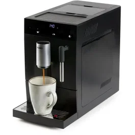 Domo DO1150K Cafetera Espresso Automática con Molinillo, 1350 W, 19 bar, 125 g Café, Negra