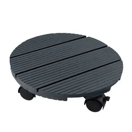 NATURE Estante con Ruedas para Plantas - Compuesto de Madera - 7 H x 30 cm