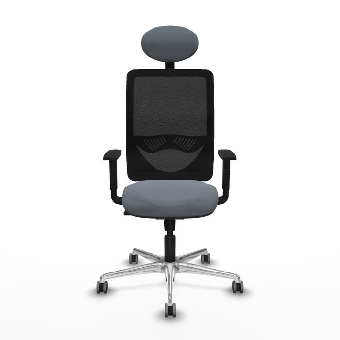 PIQUERAS Y CRESPO Silla de oficina Zulema con mecanismo Sincro, Gris y Negro PIQUERAS Y CRESPO Silla de oficina Zulema con mecanismo Sincro, Gris y Negro