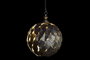 DKD Home Decor Lámpara de Techo de Metal con Hojas, Dorado