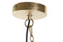 DKD Home Decor Lámpara de Techo de Metal con Hojas, Dorado