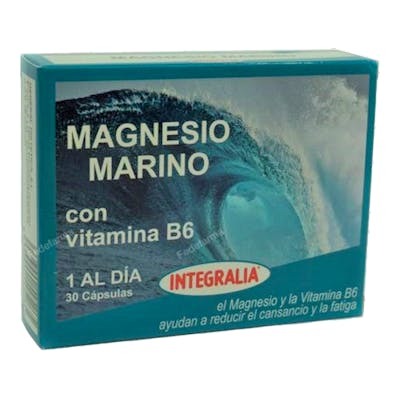 INTEGRALIA Magnesio Marino con Vitamina B6, 30 cápsulas