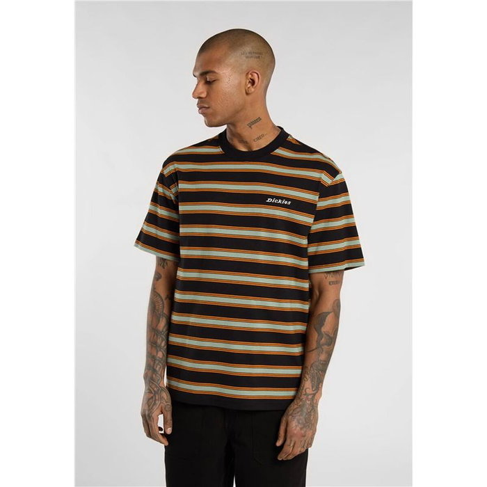 Camiseta de Manga Corta Hombre Dickies York Stripe Negro XL Camiseta de Manga Corta Hombre Dickies York Stripe Negro XL