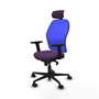 PIQUERAS Y CRESPO Silla de oficina Jorquera Morado/Azul