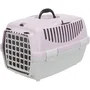 Trixie Caja de transporte Capri 2 - XS-S - 37 x 34 x 55 cm - Gris claro y morado - Para perros