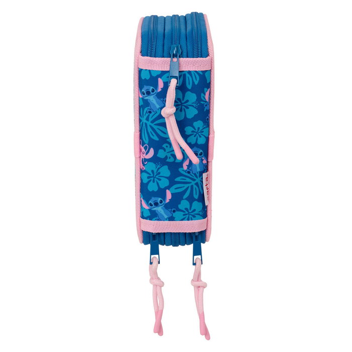 Safta Plumier Stitch Disney Triple Cremallera 37 Piezas