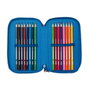 Safta Plumier Stitch Disney Triple Cremallera 37 Piezas
