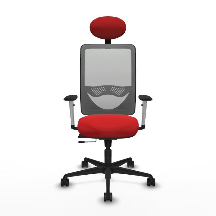 PIQUERAS Y CRESPO Silla de oficina Zulema Roja con Malla Gris PIQUERAS Y CRESPO Silla de oficina Zulema Roja con Malla Gris