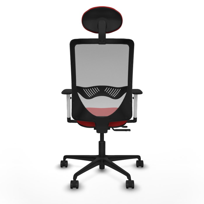 PIQUERAS Y CRESPO Silla de oficina Zulema Roja con Malla Gris PIQUERAS Y CRESPO Silla de oficina Zulema Roja con Malla Gris