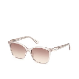 Guess Gafas - GU9238 59F - Gafas de Sol para Niños/Mujer - Forma Cuadrada - Montura Beige, Cristal Marrón Degradado - 49 mm, 130 mm
