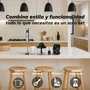 Grunkel BM-1500SET Batidora de Mano 1500W Acero Inoxidable Negro, Set con Vaso Medidor, Picadora, Varilla y Soporte Organizador