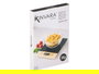 Kinvara Báscula Digital 5kg Cristal y Plástico Negro/Madera 22 x 1.5 x 15 cm (Set de 12)