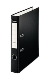 Esselte Archivador Palanca Folio Lomo 50 mm Pp Interior Forrado En Papel Rado Cantoneras Negro